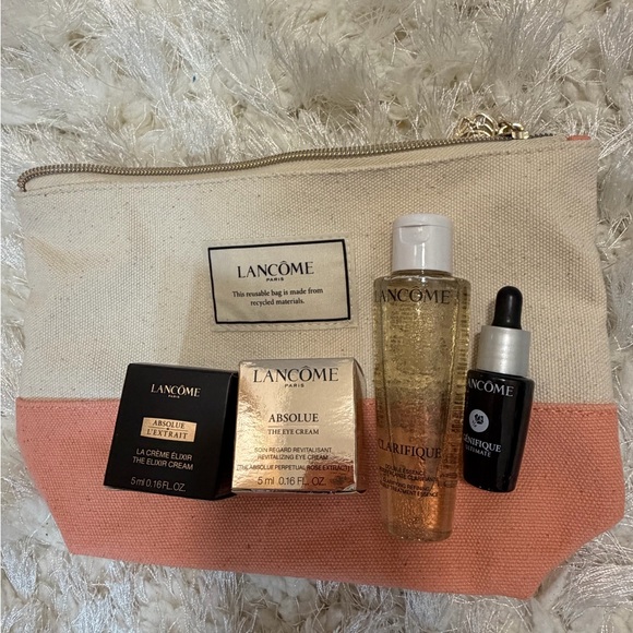 Lancôme Skincare travel size Set with Cosmetic Bag - Picture 1 of 3